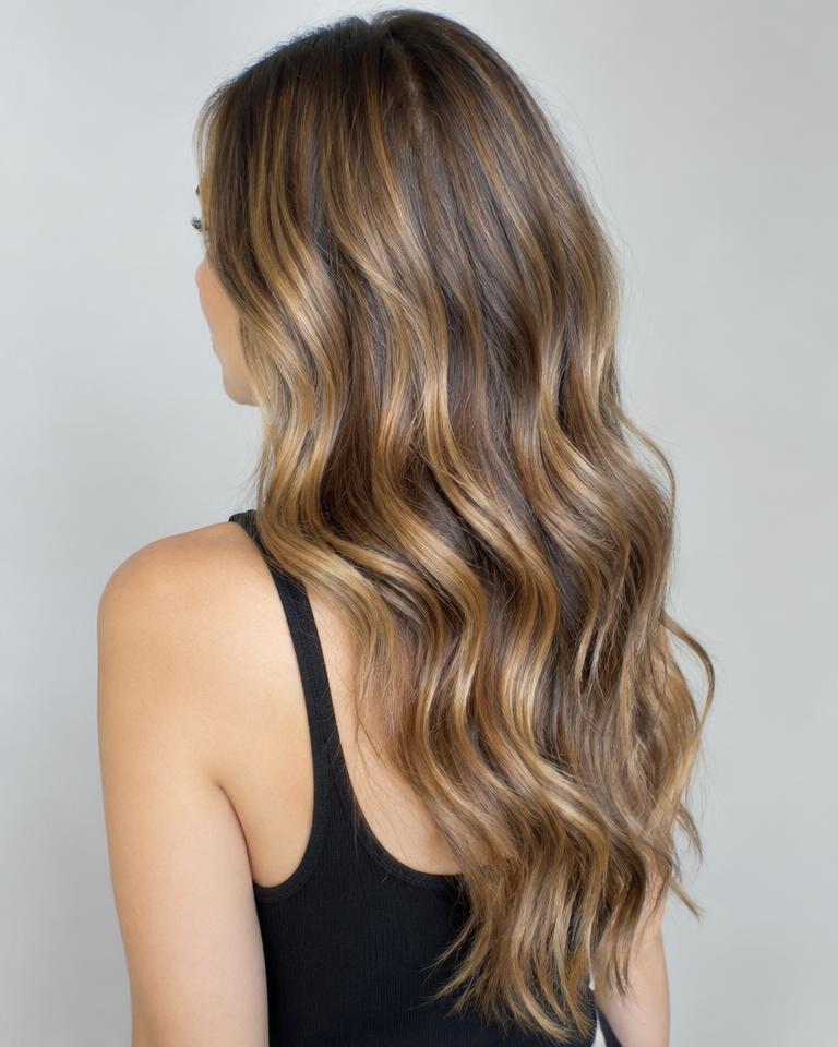 Exemplo de cabelo Caramelo e mel