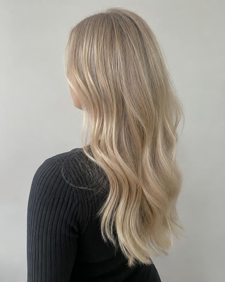Exemplo de cabelo Loiro bege